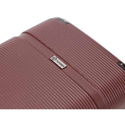 Чемодан TORBER ОНЕГА, бордовый, ABS-пластик, 69,5 х 46 х 26 см, 69 л