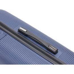 Чемодан TORBER ОНЕГА, синий, ABS-пластик, 69,5 х 46 х 26 см, 69 л