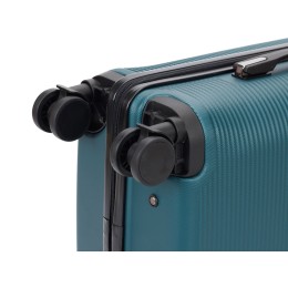 Чемодан TORBER ОНЕГА, зелёный, ABS-пластик, 59,5 х 39,5 х 24 см, 46 л
