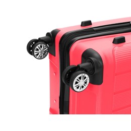Чемодан TORBER В Отпуск, ярко-розовый, полипропилен, 65,5 х 43,5 х 26 см, 62 л