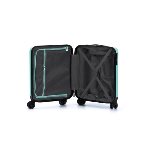 Чемодан TORBER КАСПИЙ, светло-зелёный, ABS-пластик, 38 х 20 х 54 см, 35 л