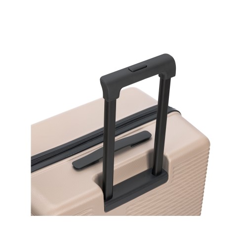 Чемодан TORBER ЭЛЬТОН, песочный, ABS-пластик, 41 х 28 х 68 см, 64 л