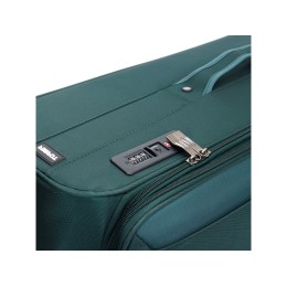 Чемодан TORBER СЕЙД, тёмно-зелёный, нейлон 600D, 48 х 26,5 х 78 см, 85 л