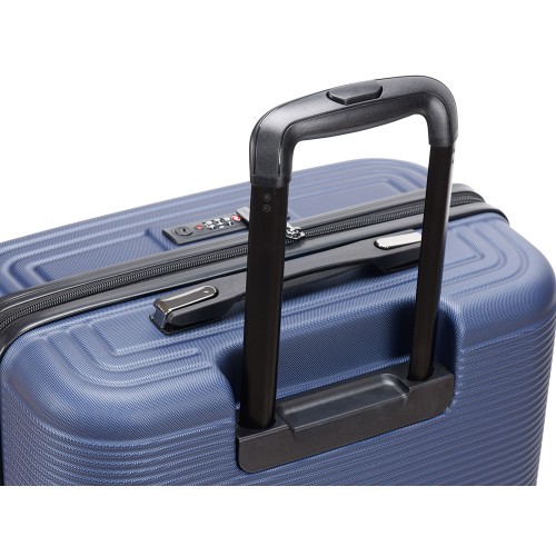 Чемодан TORBER ОНЕГА, синий, ABS-пластик, 69,5 х 46 х 26 см, 69 л