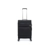Чемодан TORBER НЕРО, чёрный, переработанный ПЭТ, 44 х 25 х 67 см, 63 л