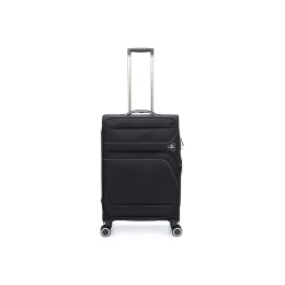 Чемодан TORBER НЕРО, чёрный, переработанный ПЭТ, 44 х 25 х 67 см, 63 л