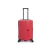 Чемодан TORBER ЭЛЬТОН, красный, ABS-пластик, 41 х 28 х 68 см, 64 л