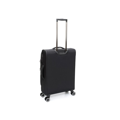 Чемодан TORBER НЕРО, чёрный, переработанный ПЭТ, 44 х 25 х 67 см, 63 л