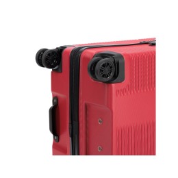 Чемодан TORBER ЭЛЬТОН, красный, ABS-пластик, 47 х 29 х 78 см, 96 л