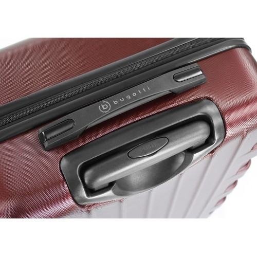 Чемодан BUGATTI ГАЛАТЕЯ | GALATEA, бордовый, поликарбонат / АБС-пластик, 46х27,5х67 см, 65 л