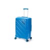 Чемодан TORBER В Отпуск, синий, полипропилен, 45 х 28 х 68 см, 79 л