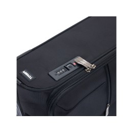 Чемодан TORBER СЕЙД, чёрный, нейлон 600D, 43,5 х 25 х 68 см, 56 л