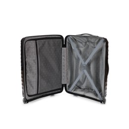 Чемодан TORBER НЕВО, чёрный, полипропилен, 45 х 26 х 66 см, 66 л