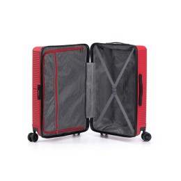 Чемодан TORBER ЭЛЬТОН, красный, ABS-пластик, 41 х 28 х 68 см, 64 л