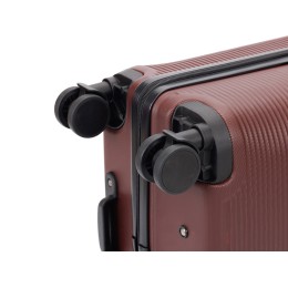 Чемодан TORBER ОНЕГА, бордовый, ABS-пластик, 79,5 х 51 х 29 см, 103 л