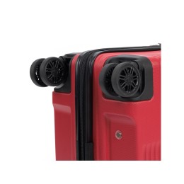 Чемодан TORBER ЭЛЬТОН, красный, ABS-пластик, 38 х 24 х 54 см, 35 л