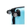 Чемодан TORBER В Отпуск, бирюзовый, полипропилен, 33 х 22 х 53 см, 35 л