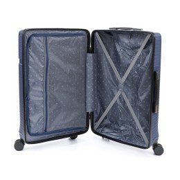 Чемодан TORBER ОНЕГА, синий, ABS-пластик, 69,5 х 46 х 26 см, 69 л