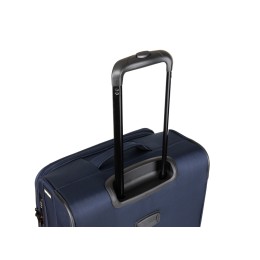 Чемодан TORBER БРОСНО, синий, нейлон 600D, 48 х 30 х 78 см, 85 л
