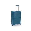 Чемодан TORBER НЕВО, синий, полипропилен, 49 х 28 х 76 см, 95 л