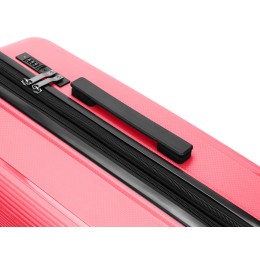 Чемодан TORBER В Отпуск, ярко-розовый, полипропилен, 65,5 х 43,5 х 26 см, 62 л