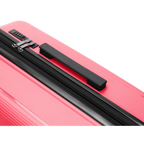 Чемодан TORBER В Отпуск, ярко-розовый, полипропилен, 65,5 х 43,5 х 26 см, 62 л