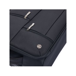 Чемодан TORBER СЕЙД, чёрный, нейлон 600D, 48 х 26.5 х 78 см, 85 л