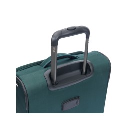 Чемодан TORBER СЕЙД, тёмно-зелёный, нейлон 600D, 36,5 х 19 х 54 см, 32 л