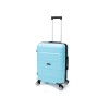 Чемодан TORBER В Отпуск, бирюзовый, полипропилен, 40,5 х 25 х 62,5 см, 55 л