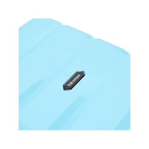 Чемодан TORBER В Отпуск, бирюзовый, полипропилен, 40,5 х 25 х 62,5 см, 55 л