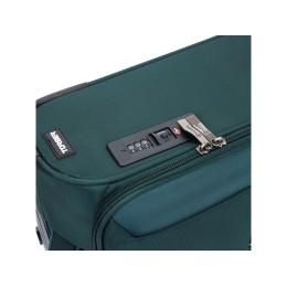 Чемодан TORBER СЕЙД, тёмно-зелёный, нейлон 600D, 36,5 х 19 х 54 см, 32 л