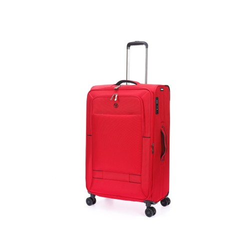 Чемодан TORBER БРОСНО, красный, нейлон 600D, 48 х 30 х 78 см, 85 л