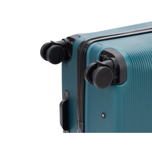 Чемодан TORBER ОНЕГА, зелёный, ABS-пластик, 79,5 х 51 х 29 см, 103 л