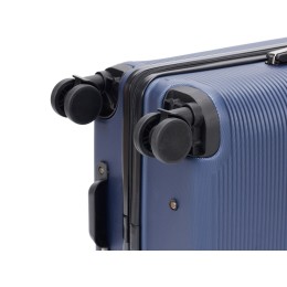 Чемодан TORBER ОНЕГА, синий, ABS-пластик, 69,5 х 46 х 26 см, 69 л