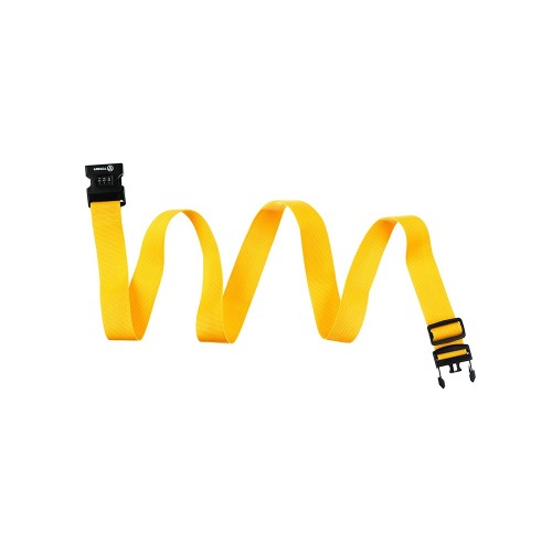 Ремень для чемодана Torber, желтый, 182 х 5 см