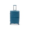 Чемодан TORBER НЕВО, синий, полипропилен, 49 х 28 х 76 см, 95 л