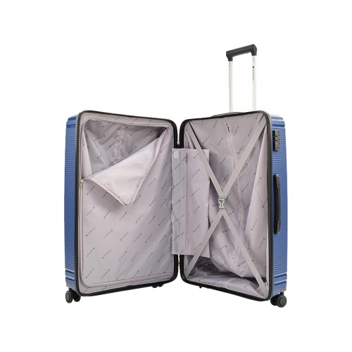 Чемодан 4-х колесный, Magellan, TRINIDAD, 110л, синий металлик