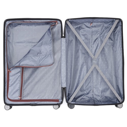 Чемодан TORBER ОНЕГА, бордовый, ABS-пластик, 69,5 х 46 х 26 см, 69 л