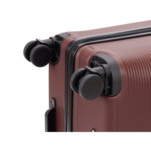 Чемодан TORBER ОНЕГА, бордовый, ABS-пластик, 69,5 х 46 х 26 см, 69 л