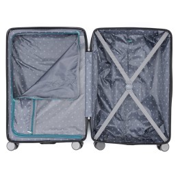 Чемодан TORBER ОНЕГА, зелёный, ABS-пластик, 69,5 х 46 х 26 см, 69 л