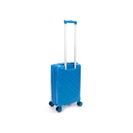 Чемодан TORBER В Отпуск, синий, полипропилен, 36 х 21,5 х 55 см, 38 л
