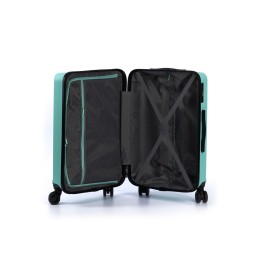 Чемодан TORBER КАСПИЙ, светло-зелёный, ABS-пластик, 43 х 26 х 68 см, 64 л