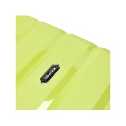 Чемодан TORBER В Отпуск, салатовый, полипропилен, 33 х 22 х 53 см, 35 л