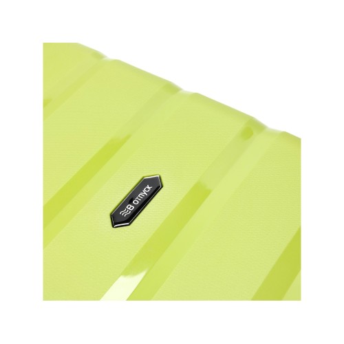 Чемодан TORBER В Отпуск, салатовый, полипропилен, 33 х 22 х 53 см, 35 л