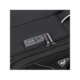 Чемодан TORBER НЕРО, чёрный, переработанный ПЭТ, 48 х 28 х 79 см, 90 л