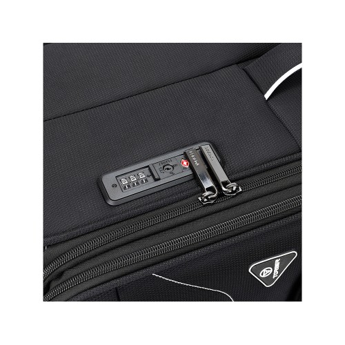 Чемодан TORBER НЕРО, чёрный, переработанный ПЭТ, 48 х 28 х 79 см, 90 л