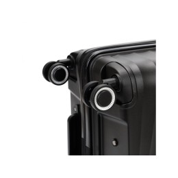 Чемодан TORBER НЕВО, чёрный, полипропилен, 45 х 26 х 66 см, 66 л