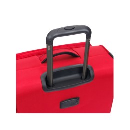 Чемодан TORBER БРОСНО, красный, нейлон 600D, 48 х 30 х 78 см, 85 л