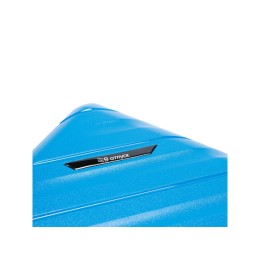 Чемодан TORBER В Отпуск, синий, полипропилен, 36 х 21,5 х 55 см, 38 л