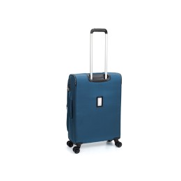 Чемодан TORBER ВИВИ, синий, полиэстер, 44 х 25 х 67 см, 63 л